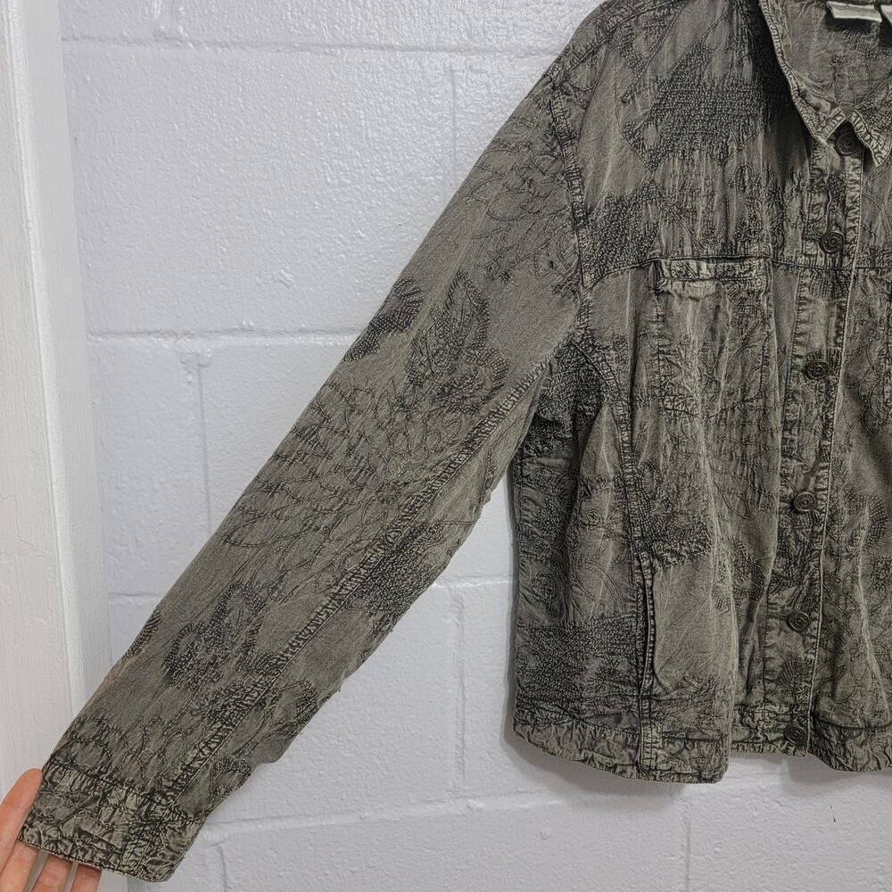 Chico's Boho Embroidered Jacket - Picture 7 of 9